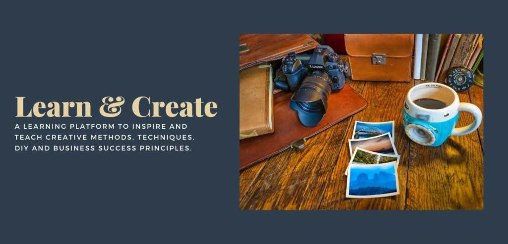 Welcome to Learn and Create Home Page, Learning Platform For Creatives