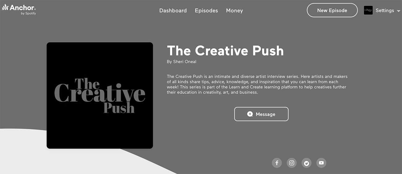 The Creative Push first podcast