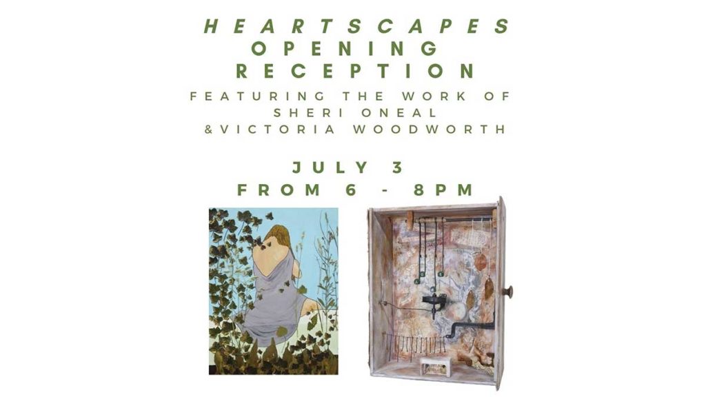 Heartscapes Art Show Flyer at Turnip Green Creative Reuse